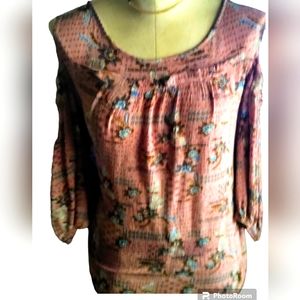 Cold shoulder cottagecore top